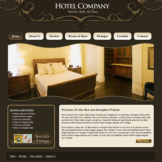 Hotel template #130 home.