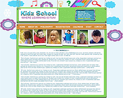 Preschool "Testimonials" page.