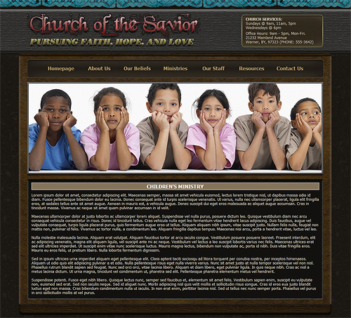 Children's Church ministry.